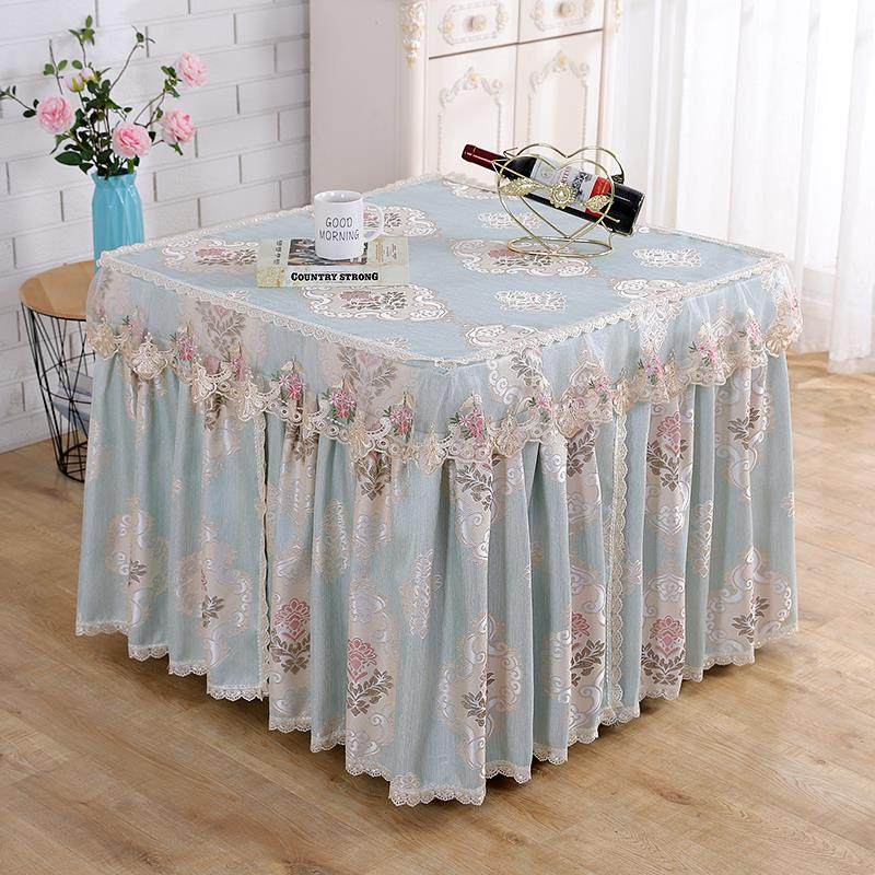 ∉夏天蕾丝电炉罩套正方形薄款麻将机罩烤火炉桌罩亚麻烤火桌子,居家布艺,床头罩,淘宝优惠券,粉丝福利购,淘宝优惠卷