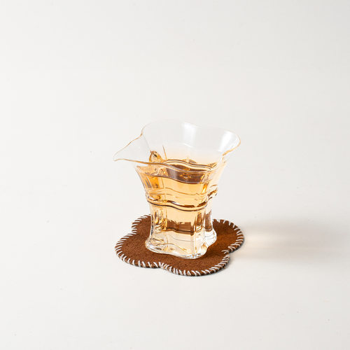 透明玻璃方樽公道杯高硼硅耐热茶海手工分茶器花口长嘴公杯