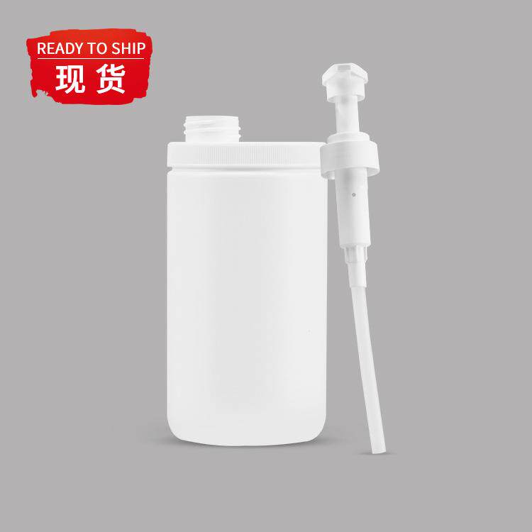 PE乳液瓶沐浴露洗发水瓶化妆品大容量按压圆形塑料瓶1000ML