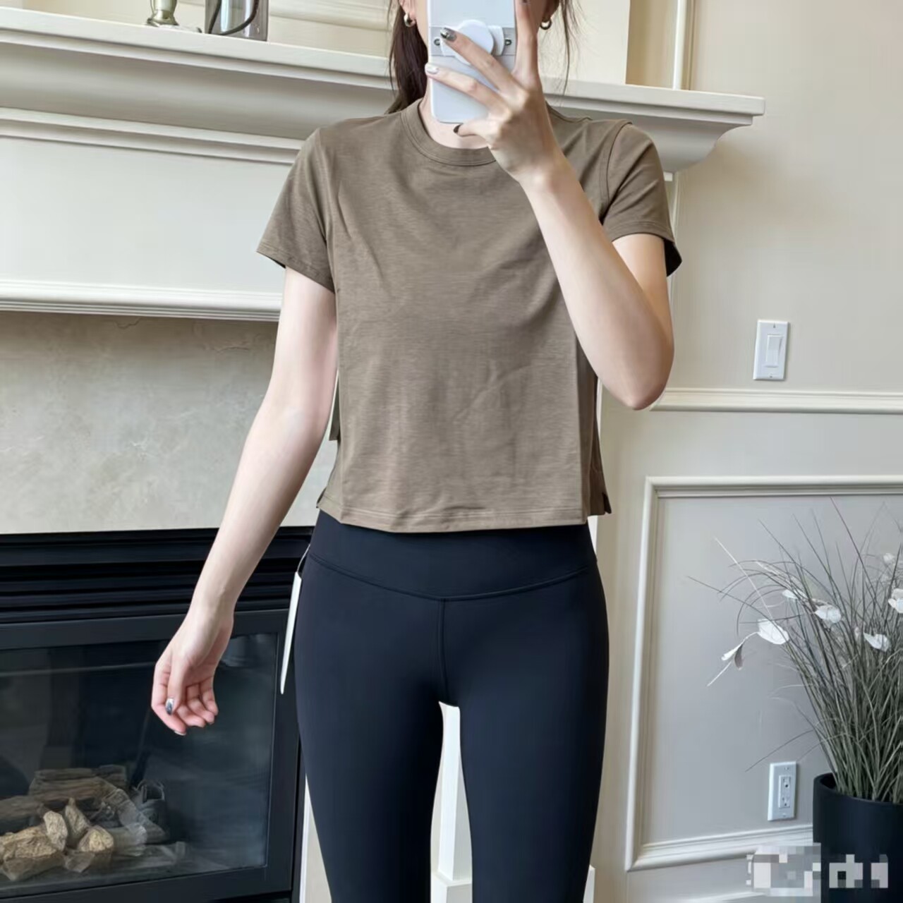 【直邮c】lululemon Classic-Fit Cotton-Blend T 运动休闲短袖T