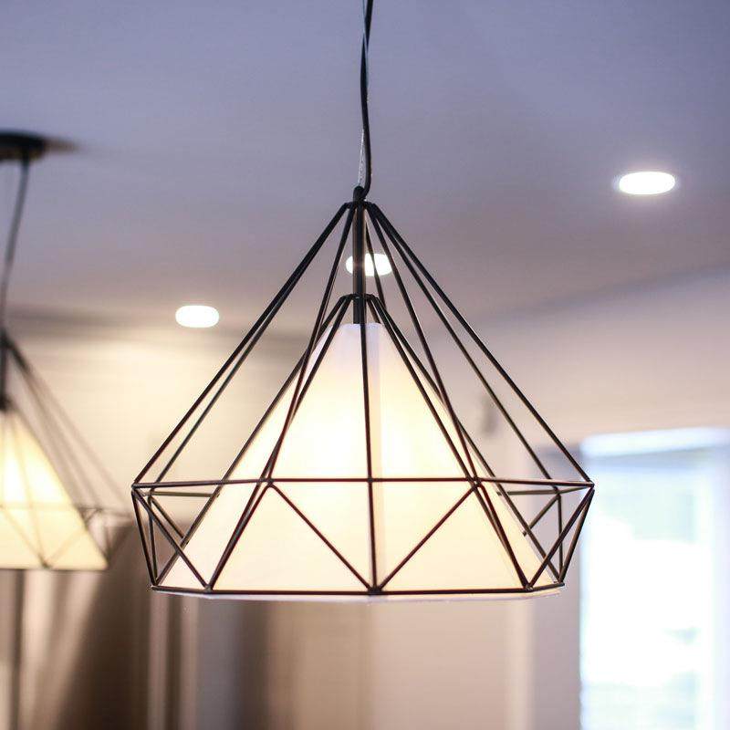 设计师复古铁艺吊灯餐厅灯简约现代卧室书房灯个性商用店铺灯具,家装灯饰光源,智能吊灯,淘宝优惠券,粉丝福利购,淘宝优惠卷