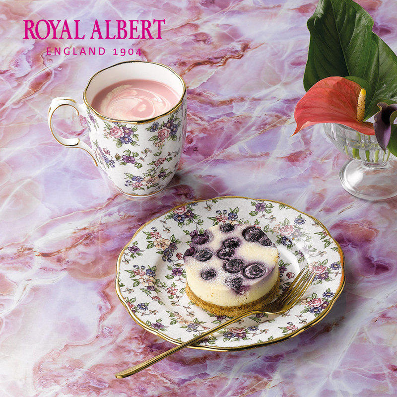 Royal Albert皇家阿尔伯特百年系列骨瓷点心盘餐盘马克杯礼盒礼品