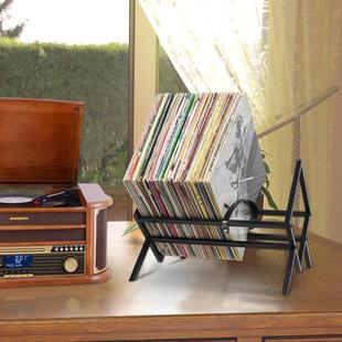 源头工厂黑胶唱片架CD唱片展示架杂志放置架金属精铁艺CD储存架