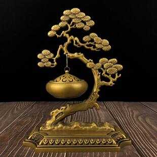 一件起批仿古铜吊炉松树吊炉博山炉 家居装饰创意礼品工艺品摆件