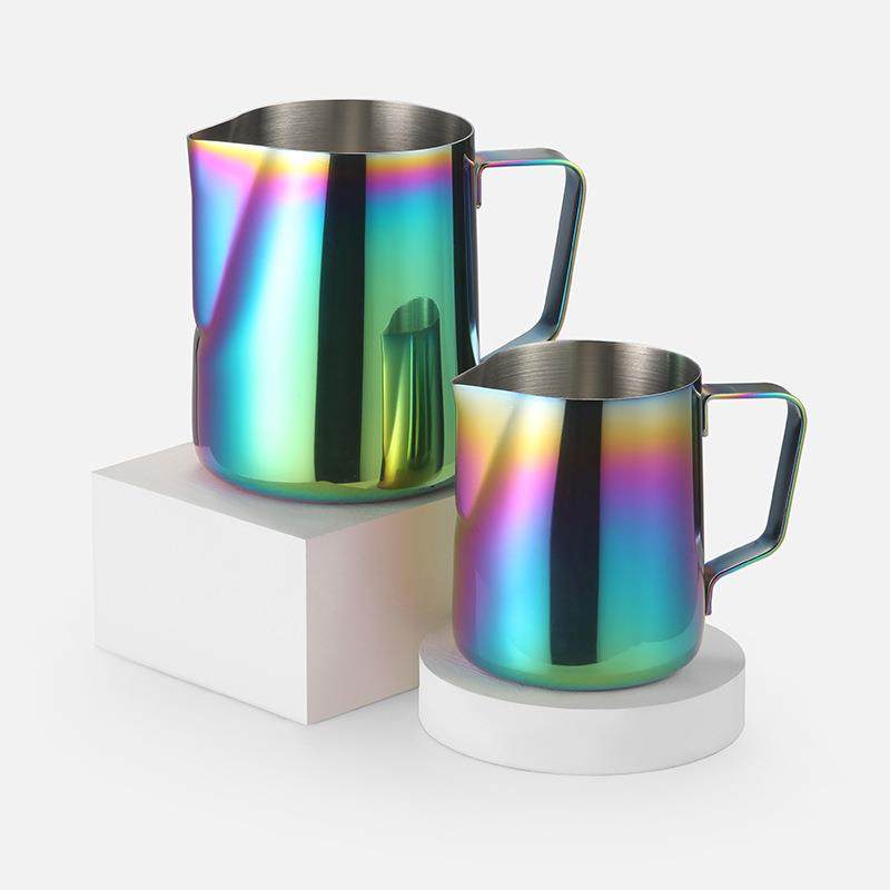 不锈钢彩色拉花杯 600ml拉花缸 奶泡杯 打奶杯 花式奶杯咖啡器具,餐饮具,咖啡套具,淘宝优惠券,粉丝福利购,淘宝优惠卷