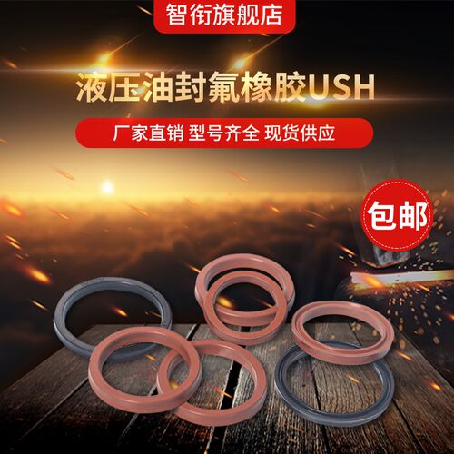 液压防尘圈LBH40/45/48/50/53/55/56/60/63/65/67氟胶气缸防尘圈