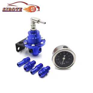 汽车改装S型可调金属燃油调压阀燃油增压器带压力表发动机高性能