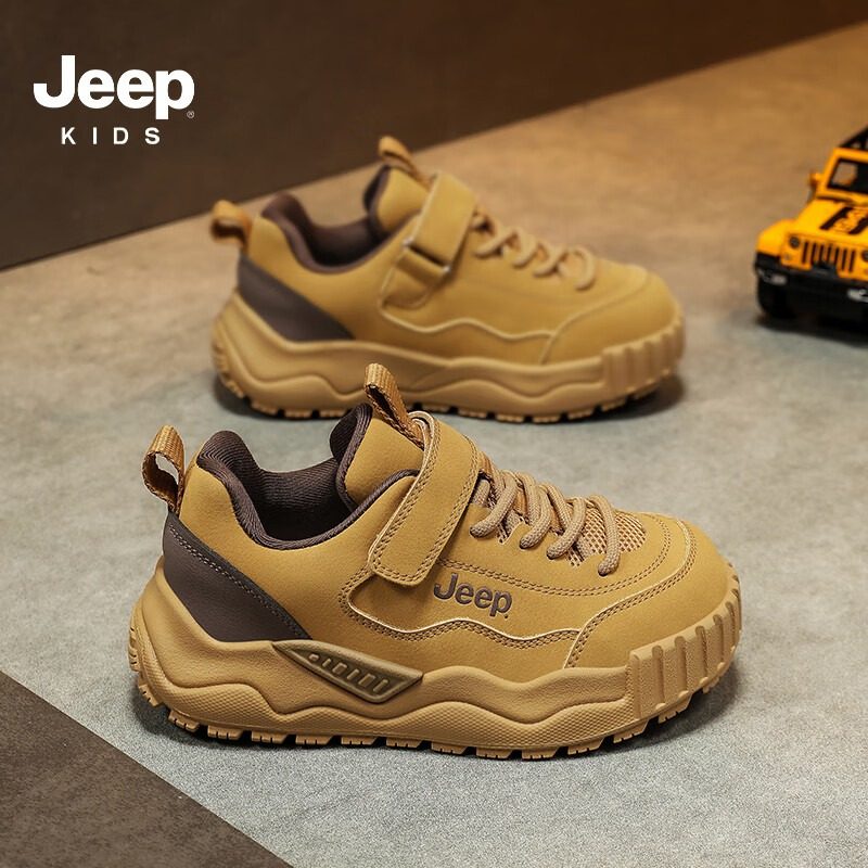 Jeep吉普女童跑步鞋软底休闲户外2025秋冬新款魔术贴儿童运动鞋子,童鞋/婴儿鞋/亲子鞋,运动鞋,淘宝优惠券,粉丝福利购,淘宝优惠卷