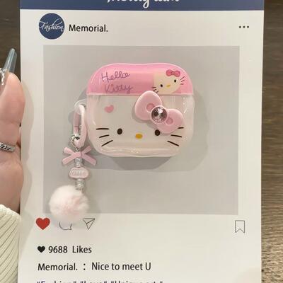 可爱kitty华强北顶配air4降噪蓝牙耳机无线苹果安卓通用iPhone17