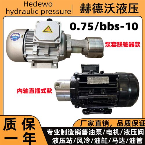 0.75KW+BBS-10双向摆线油泵电机减速机齿轮箱油泵750W油泵电机组