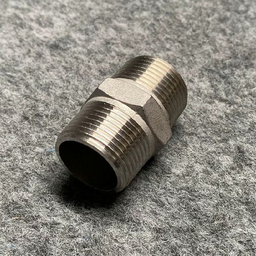 304不锈钢六角丝双头对丝外丝接头直接直通内接短接水管4分6分1寸