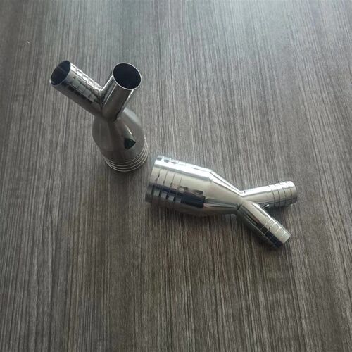 304不锈钢Y型变径宝塔三通一大两小软管三通转接头人字水管三通