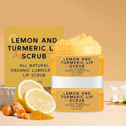 Turmeric Lip Scrub Hydrating Lip Balm 姜黄保湿唇部磨砂膏