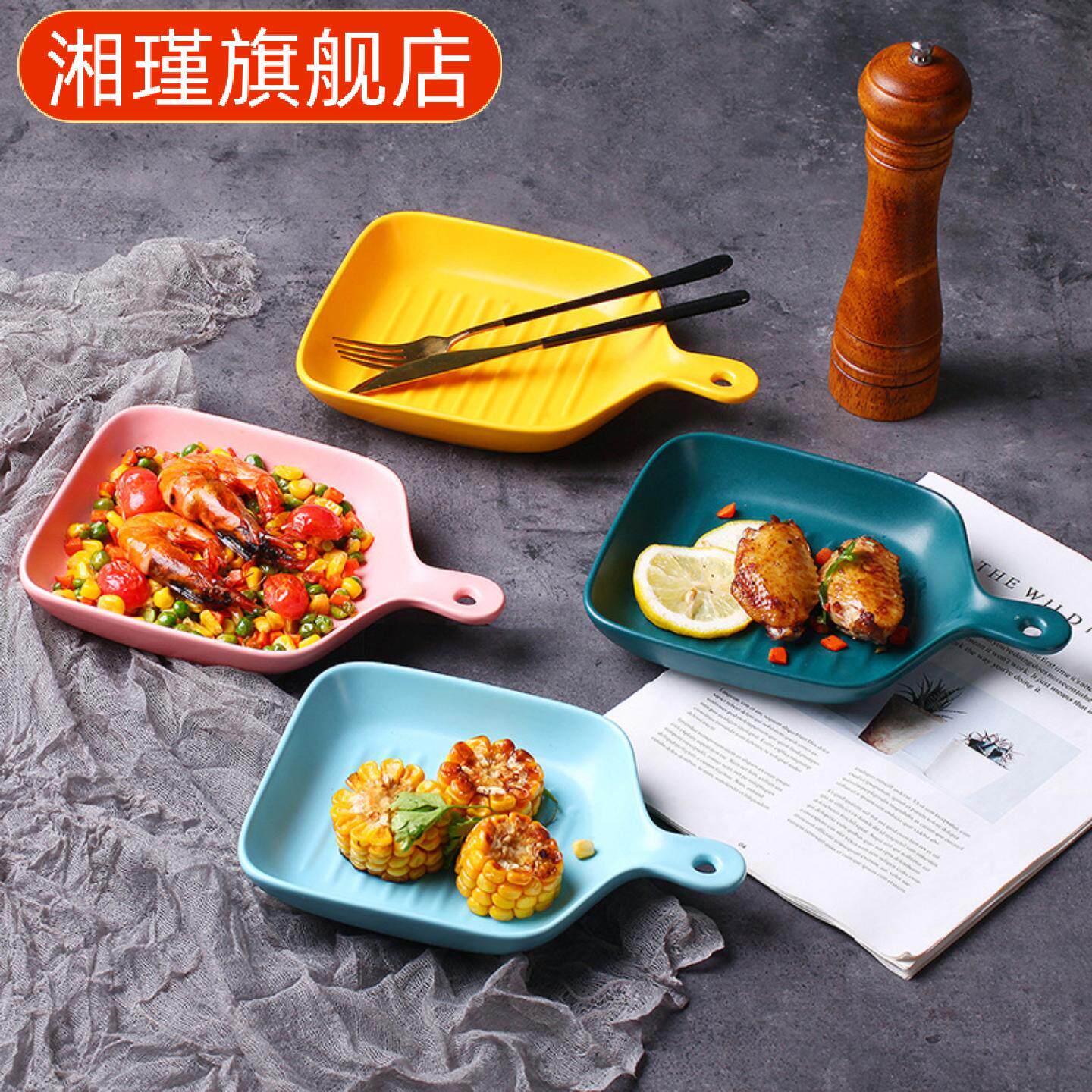 北欧风创意陶瓷餐具套装不规则+