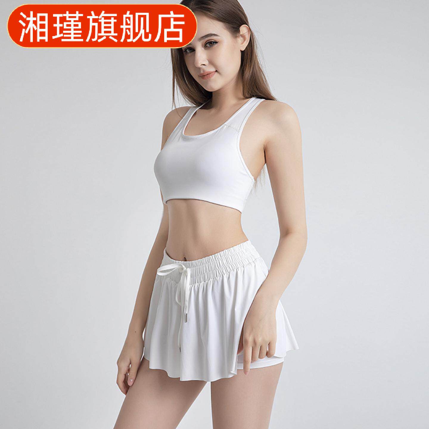 短裤瑜伽服跑步健身运动网球短裙裤大码运动短裤女瑜伽中/短裤