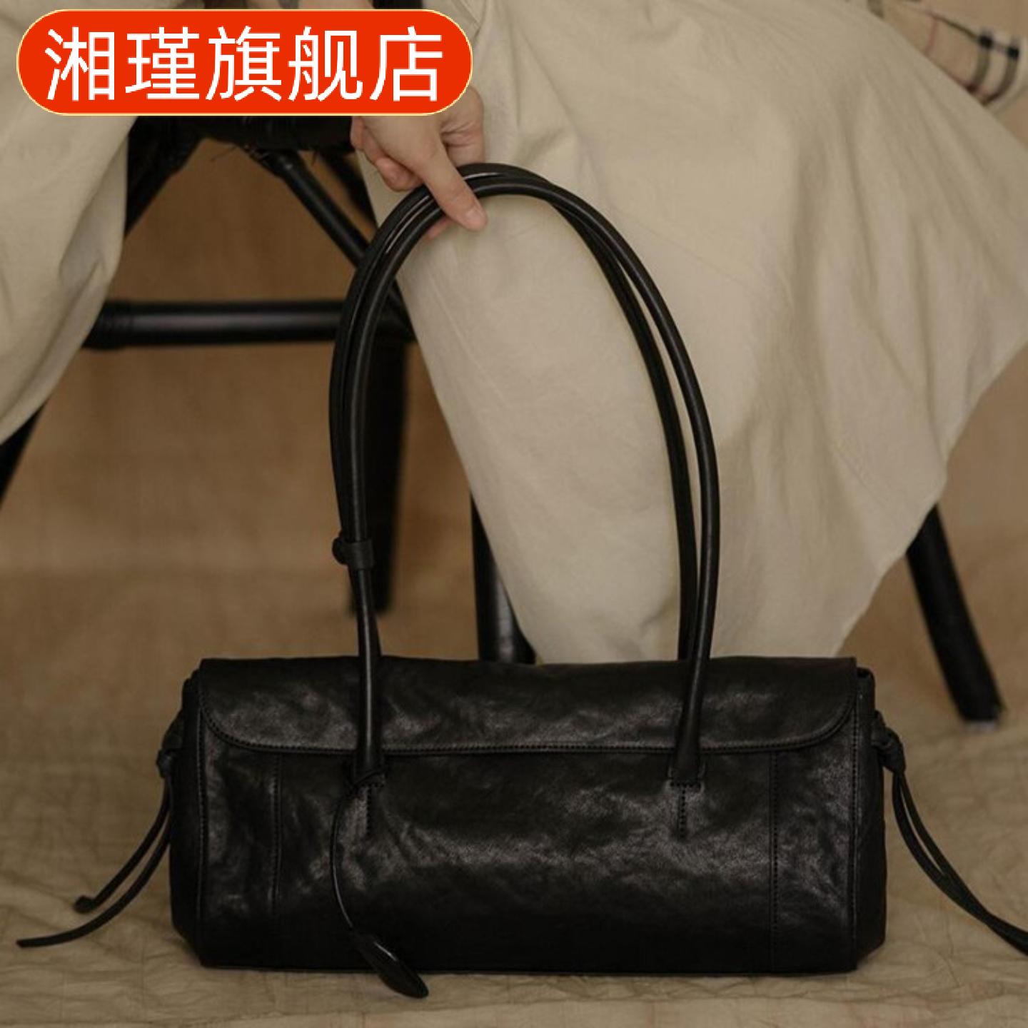 高级感单肩腋下法棍包女大容量