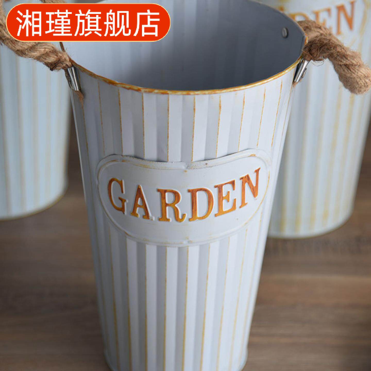 干花桶插花器高花桶花店装饰美式