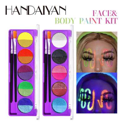 Halloween Stage Makeup Paint Palette 水溶荧光彩妆眼影盘