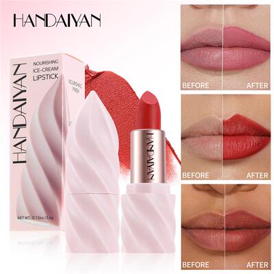 Ice Cream Shaped Matte Lipstick 冰淇淋造型哑光雾面口红