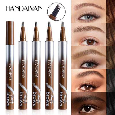 外贸 Waterproof Microblading Eyebrow Pen 液体眉笔 自然眉形