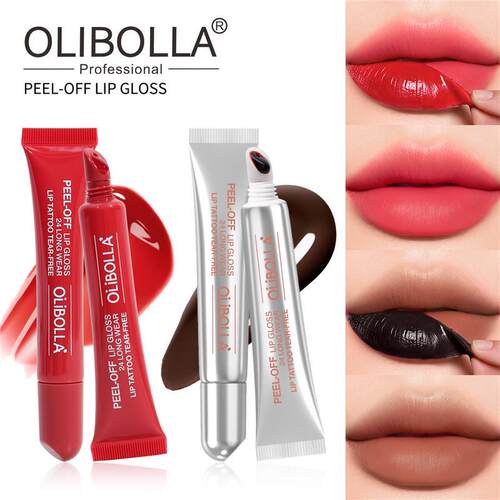 Peel Off Lip Gloss 撕拉哑光染唇釉剥离式耐水日常唇部彩妆
