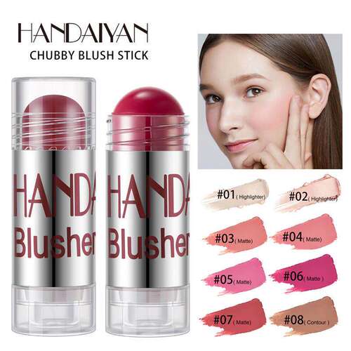 6 Colors Cream Blush Stick 6色小胖笔滋润腮红棒
