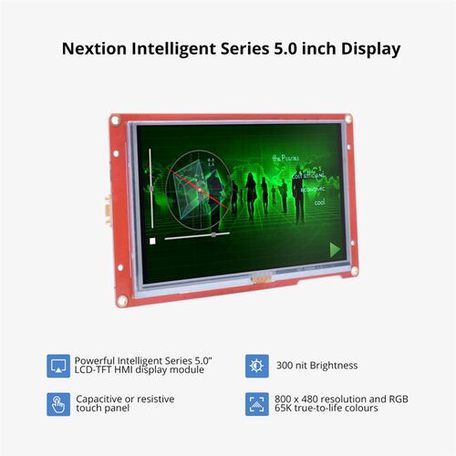 Nextion正品NX8048P050-011R/NX8048P050-011C人机交互界面5寸HMI