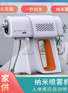 无线手持喷雾枪喷头可调纳米雾化枪家用汽车酒店消毒杀菌枪净化器