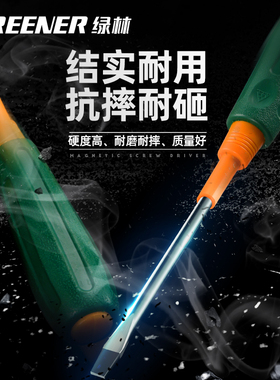 绿林螺丝刀套装家用多功能敲击穿心起子工业级十字一字梅花螺丝批
