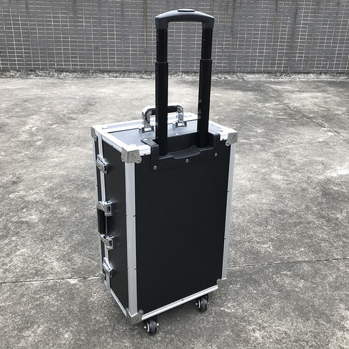 带锁储物有拉杆整理周转箱家政保洁清洁工具五金装书收纳箱带轮子
