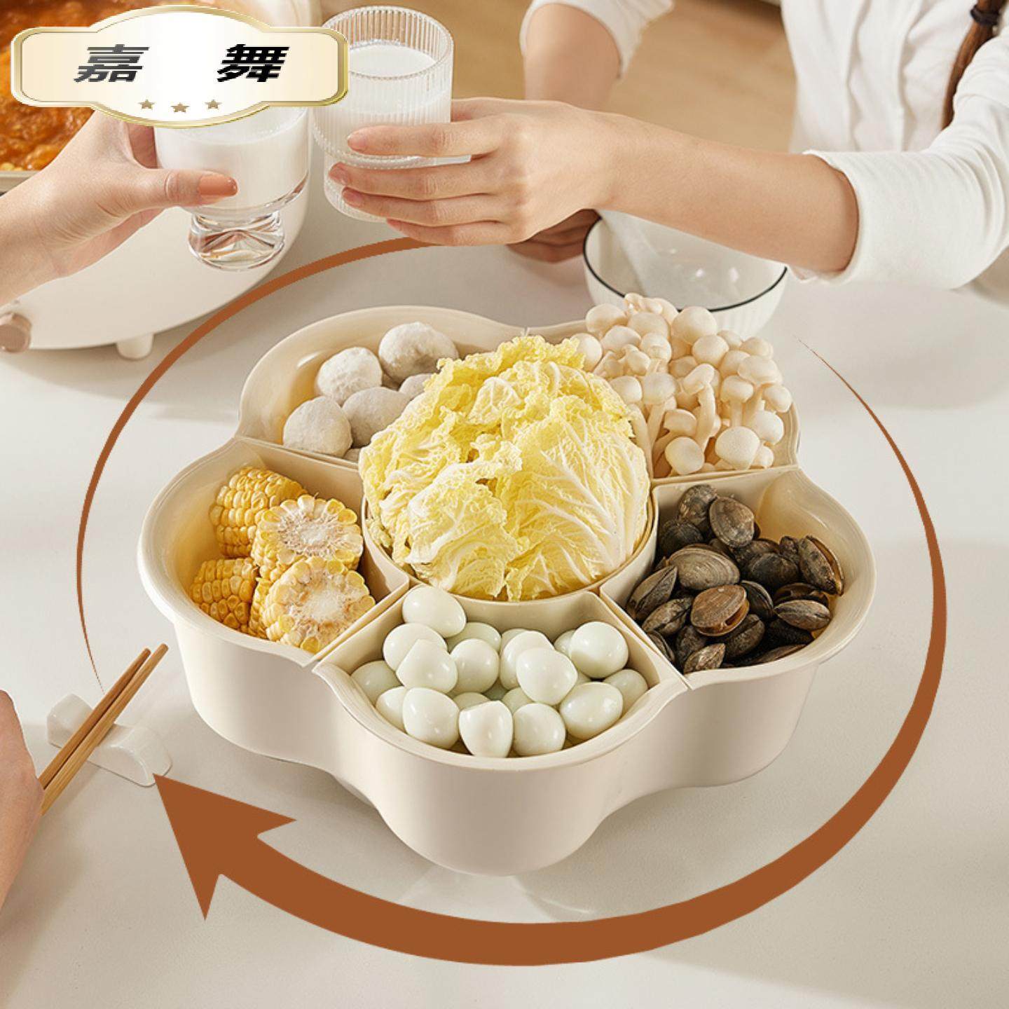 分格旋转火锅蔬菜双层拼盘洗菜盆沥水篮创意多功能备菜配菜盘家用,餐饮具,洗菜盆/沥水篮/漏水筛,淘宝优惠券,粉丝福利购,淘宝优惠卷