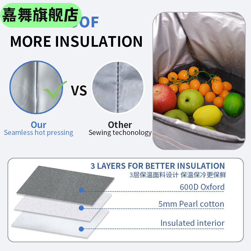 新款拉杆冰包大容量车载冷藏箱户外便携式保温包露营保温箱
