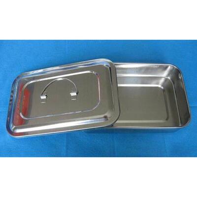 带盖不锈钢方盘 9寸 方形有盖不锈钢盘 24*16cm 有盖方盘