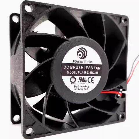 POWER LOGIC PLA08038B24M DC 24V 0.80A 8038 服务器 散热风扇
