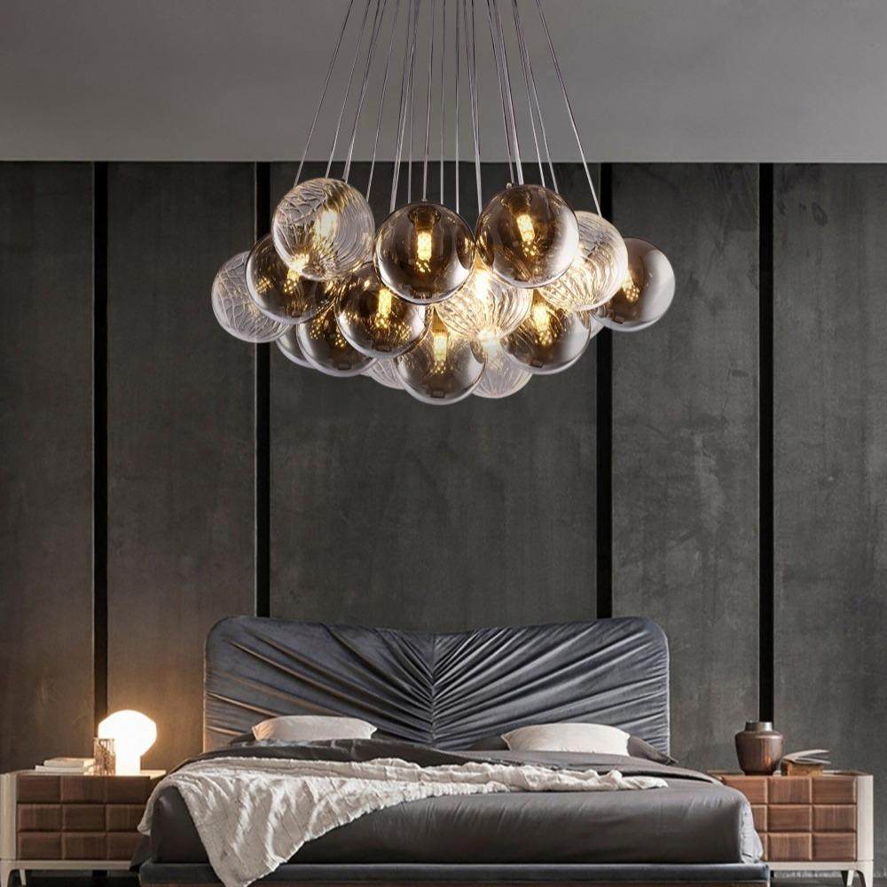 泡泡客厅吊灯北欧创意餐厅灯玻璃球设计师现代简约服装店卧室灯具,家装灯饰光源,智能吊灯,淘宝优惠券,粉丝福利购,淘宝优惠卷