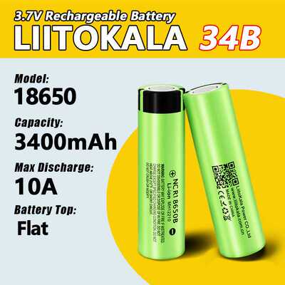 LiitoKala  34B NCR18650B 18650 3400mah