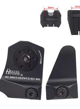 新款前后视线两点机瞄 金属DD机械瞄准器准星前后瞄准器CNC AR M4