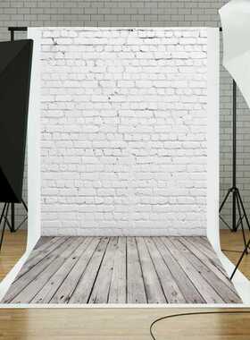 白色砖墙 摄影背景布 乙烯基摄影工作室背景板 3D背景板c-759