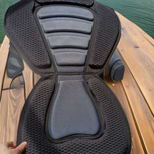 皮划艇通用座椅坐垫EVA加厚带包靠背充气船座椅可调节