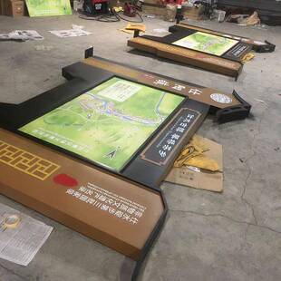 厂家供应室外不锈钢立式宣传栏地点指示牌户外景区公园导向牌传媒