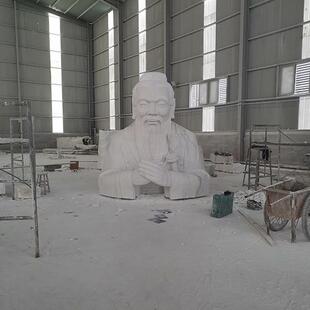 大型人物石雕雕塑户外园林景观广场落地汉白玉石材厂家石像