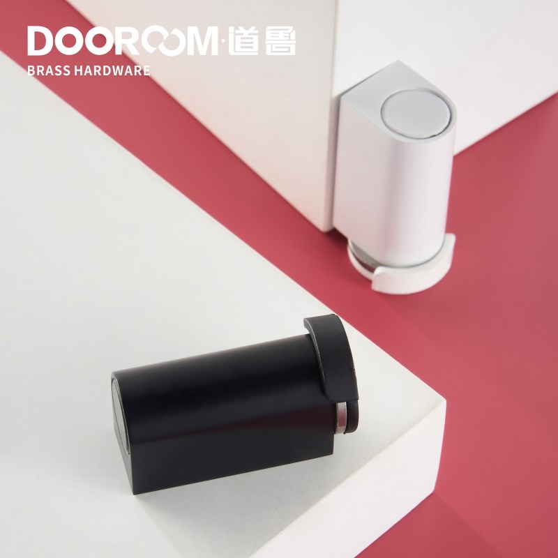 DOOROOM黄铜材质静音隐形美观简洁门吸卫生间室内门地暖地面门碰