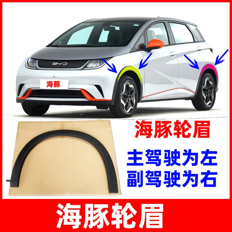 适配比亚迪海豚轮眉汽车装饰防撞条叶子板轮眉轮胎防撞条海豚配件