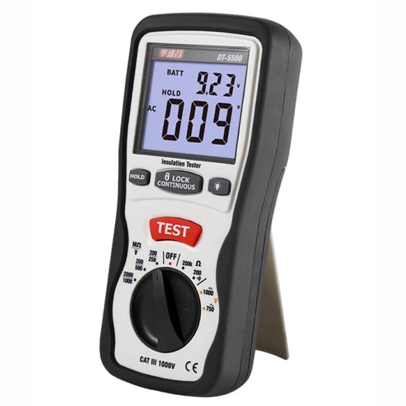 CEM华盛昌 DT-5500/5505数字绝缘表电器设备及绝缘材料的电阻测量
