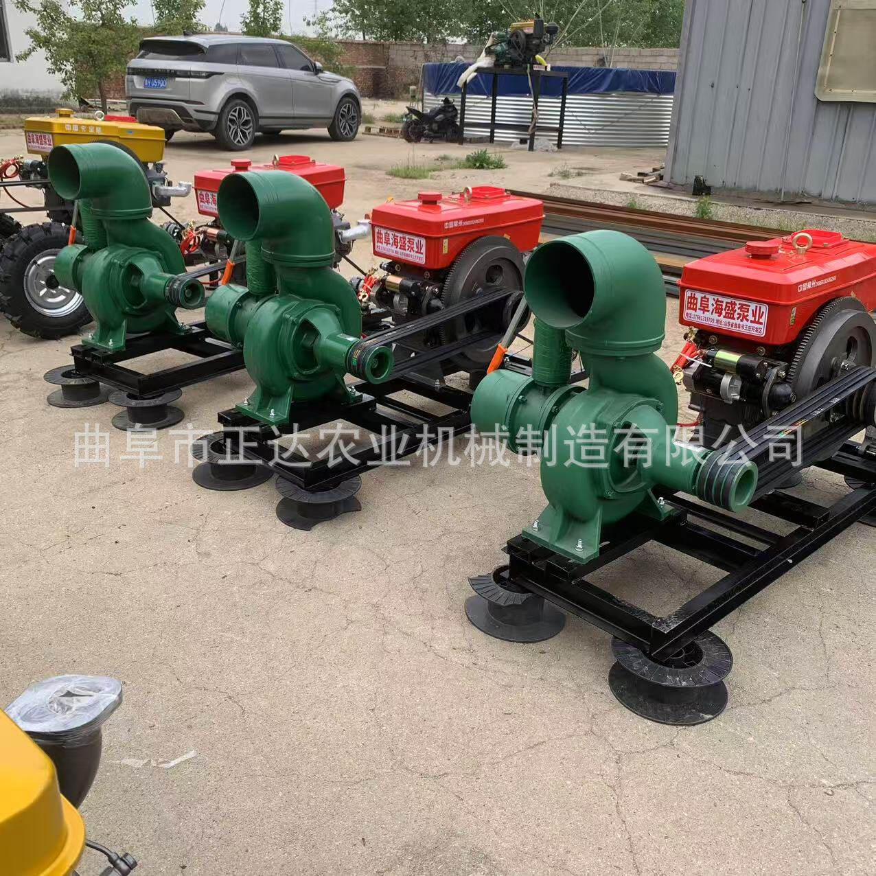 多钟动力带动8寸抽水泵每小时出水量680方农田灌溉工程排水使用