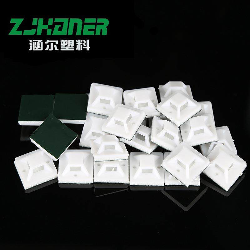 绿色强力胶固定座25*25mm自粘式吸盘/自粘定位片500个/包,收纳整理,理线器/集线器/绕线器,淘宝优惠券,粉丝福利购,淘宝优惠卷