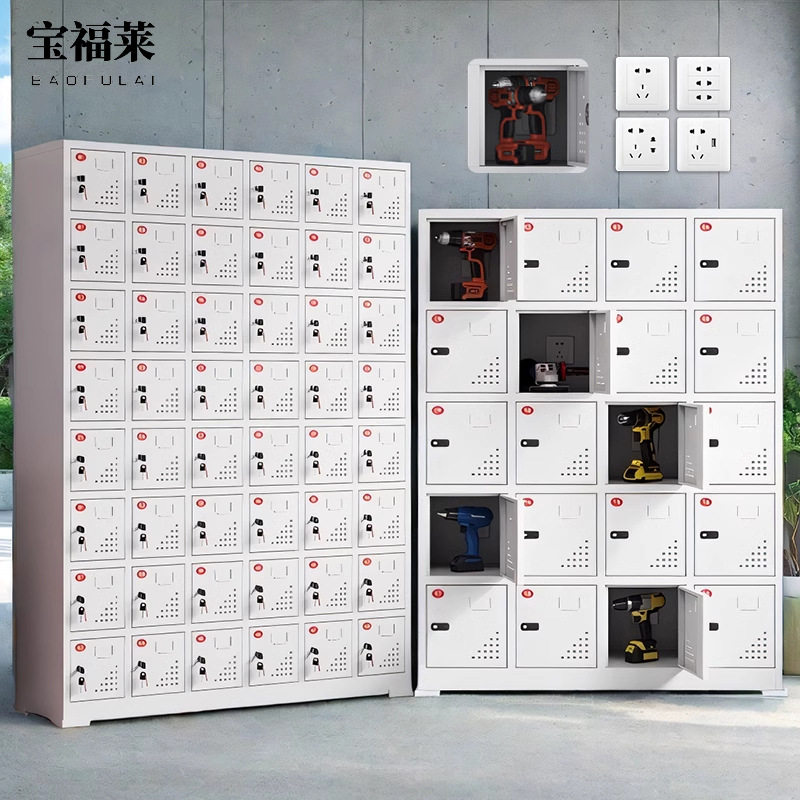 电动工具充电柜工地手电钻锂电池对讲机充电箱30门集中寄存充电柜