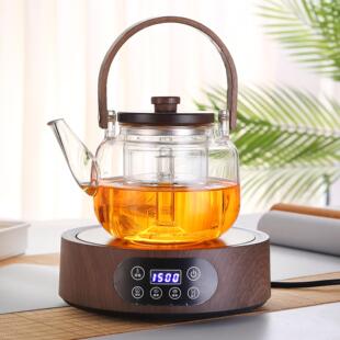 新款正茗堂1500W电陶炉煮茶器家用围炉加厚玻璃煮茶壶烧水泡茶器
