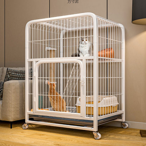 猫笼家用室内自由空间猫咪窝房子家用猫舍小型号两层三层猫别墅