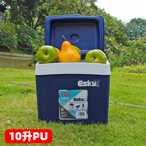 Esky保温箱10L十升车载冰箱保鲜户外冷藏钓鱼箱塑料家用便携冰桶